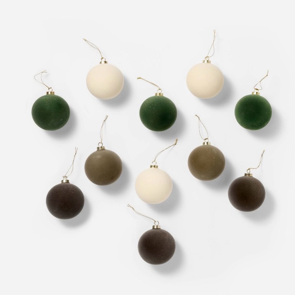 Studio McGee Velvet Ornaments - Set of 11